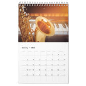Jazz Scene Collection Showcase Wall Calendrier (Jan 2026)