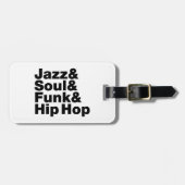 Jazz & Soul & Funk & Hip Hop Bagagelabel (Voorkant horizontaal)
