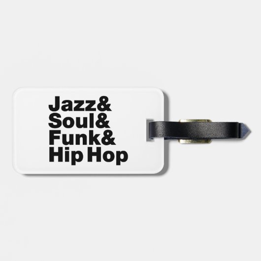 Jazz & Soul & Funk & Hip Hop Bagagelabel (Achterkant horizontaal)