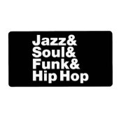 Jazz & Soul & Funk & Hip Hop Etiket (Voorkant)