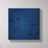 Jazz sur toile bleu enveloppée Imprimer (Recto)