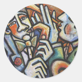 Jazz TIme Ronde Sticker