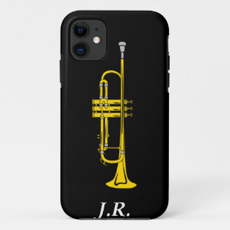 Jazz Trompet voeg uw initiaal toe case-mate Iphone 11 Hoesje