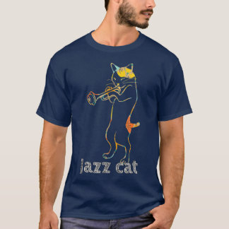 Jazz Trumpet die Kitty Cool Jazz Cat T-shirt