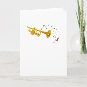 Jazz Trumpet Muzieknoten Musicus Kaart
