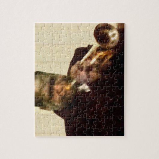 Jazz Trumpeter Legpuzzel (Verticaal)