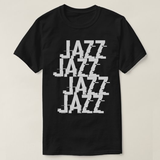 Jazz typografie t-shirt (Design voorkant)