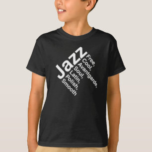 Jazz Typografie T-shirt