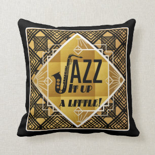 Jazz uit de jaren twintig een beetje opfleuren kussen