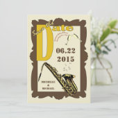 Jazz uit het goede oude tijden Bewaar de datum Kaart (Staand voorkant)