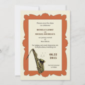 Jazz uit het verleden Bewaar de datum Kaart (Achterkant)