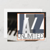 Jazz Unlimited Post Card Briefkaart (Voorkant / Achterkant)