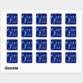 Jazz Vierkante Sticker (Vel)