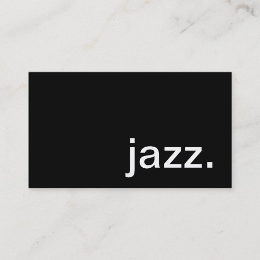 Jazz Visitekaartje (Voorkant)