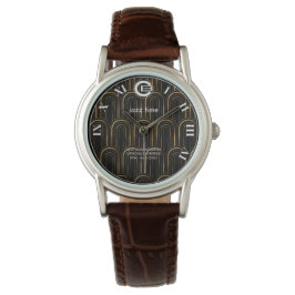 Jazz Watch- vrouwen art deco wijzerplaat Horloge