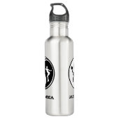 Jazzambia Yin Yang Bouteille d'eau 24 oz (Dos)