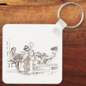 jazzbandkunst sleutelhanger (Achterkant)