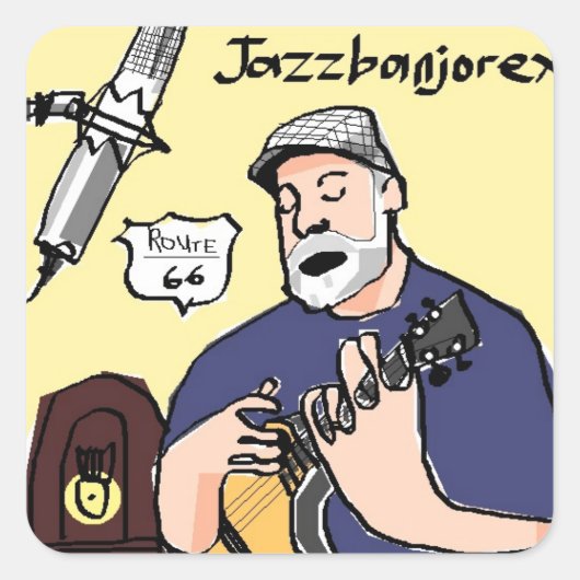 Jazzbanjorex Sticker (Voorkant)