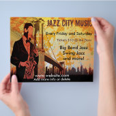 Jazzconcert Muziek Flyer (Hand)