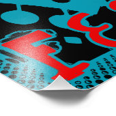 JazzFest Guitar add date, edit text Foto Afdruk (Hoek)