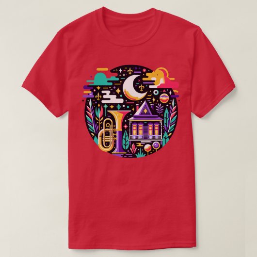 Jazzfest New Orleans TShirt (Design devant)