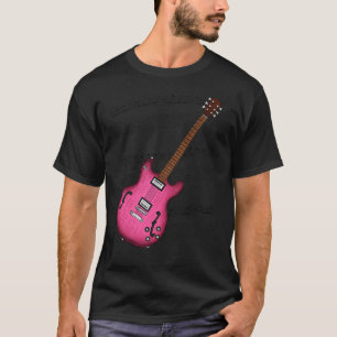 Jazzgitaarmuziek Score Vrouw Gitarist Musician T-shirt