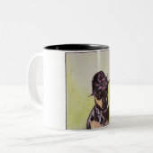 Jazzie Frannie la tasse de Pinscher miniature (Devant gauche)