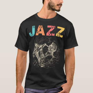 Jazzmuziek Saxofoon Concert Trompet Piano Orkest T-shirt