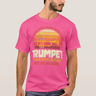 Jazzmuzikant Grappige Trompettist Gift Retro Tromp T-shirt