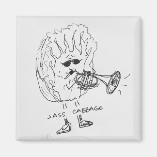 Jazzmuzikant Jazz Kool Koelkastmagneet Magneet