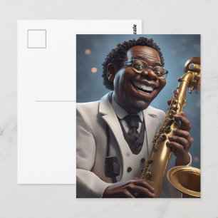 jazzmuzikanten briefkaart