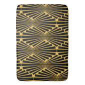 Jazzy  Art Deco Black Fans Badmat (Voorkant Verticaal)
