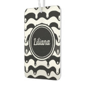 Jazzy Black en White Smelting Zebra Stripes Luchtverfrisser (Links)