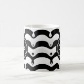Jazzy Black en White Smelting Zebra Stripes Magische Mok (Center)