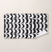 Jazzy Black & White Meling Zebra Stripes (Serviette à main)