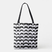 Jazzy Black & White Smelting Zebra Stripes Draagtas (Achterkant)