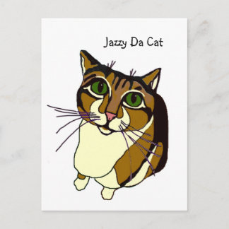 Jazzy Da Cat Briefkaart