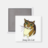 Jazzy Da Cat SQ Magneet (Voorkant / Achterkant)