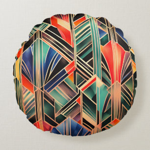 Jazzy Geometrisch Elegant Klassiek Boho Geometris Rond Kussen