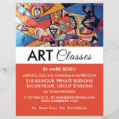 Jazzy Graffiti Art, Art Class Adverteren Flyer (Voorkant)