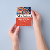 Jazzy Graffiti Art, artistieke tentoonstelling Adv Flyer (Hand)