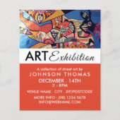 Jazzy Graffiti Art, artistieke tentoonstelling Adv Flyer (Voorkant)
