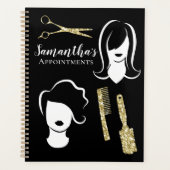 Jazzy Haarstylist Afsprakenboek Planner (Voorkant)