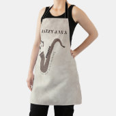 Jazzy Java-Coffee Beans-Saxofoon- Schort (Insitu)