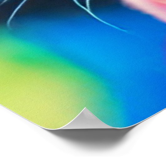 Jazzy Kat afstudeerder pet Poster (Hoek)