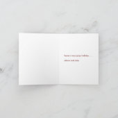 jazzy Kerstmis Feestdagen Kaart (Binnen)