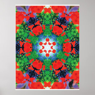 Jazzy Kinestische Collage Kaleidoscoop Poster