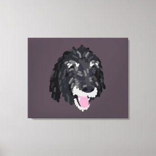 Jazzy Portrait Canvas Art - Achtergrond
