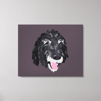 Jazzy Portrait Canvas Art - Achtergrond