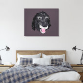 Jazzy Portrait Canvas Art - Achtergrond (Insitu (Slaapkamer))